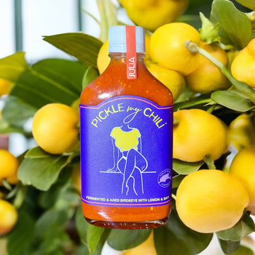 Julia: Birdseye Peppers with Lemon & Bay Hot Sauce (heat 6/10)