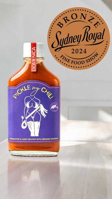 Domenica: Carolina Reaper & Smoked Paprika Hot Sauce (heat 10/10)