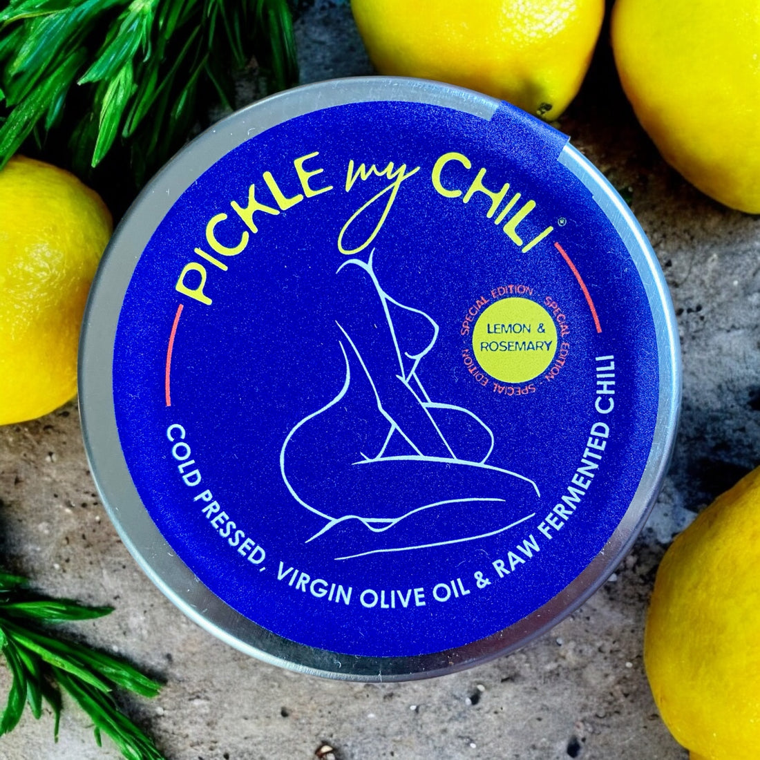 Cold Pressed Extra Virgin Fermented Italian chili oil - Lemon & Rosemary