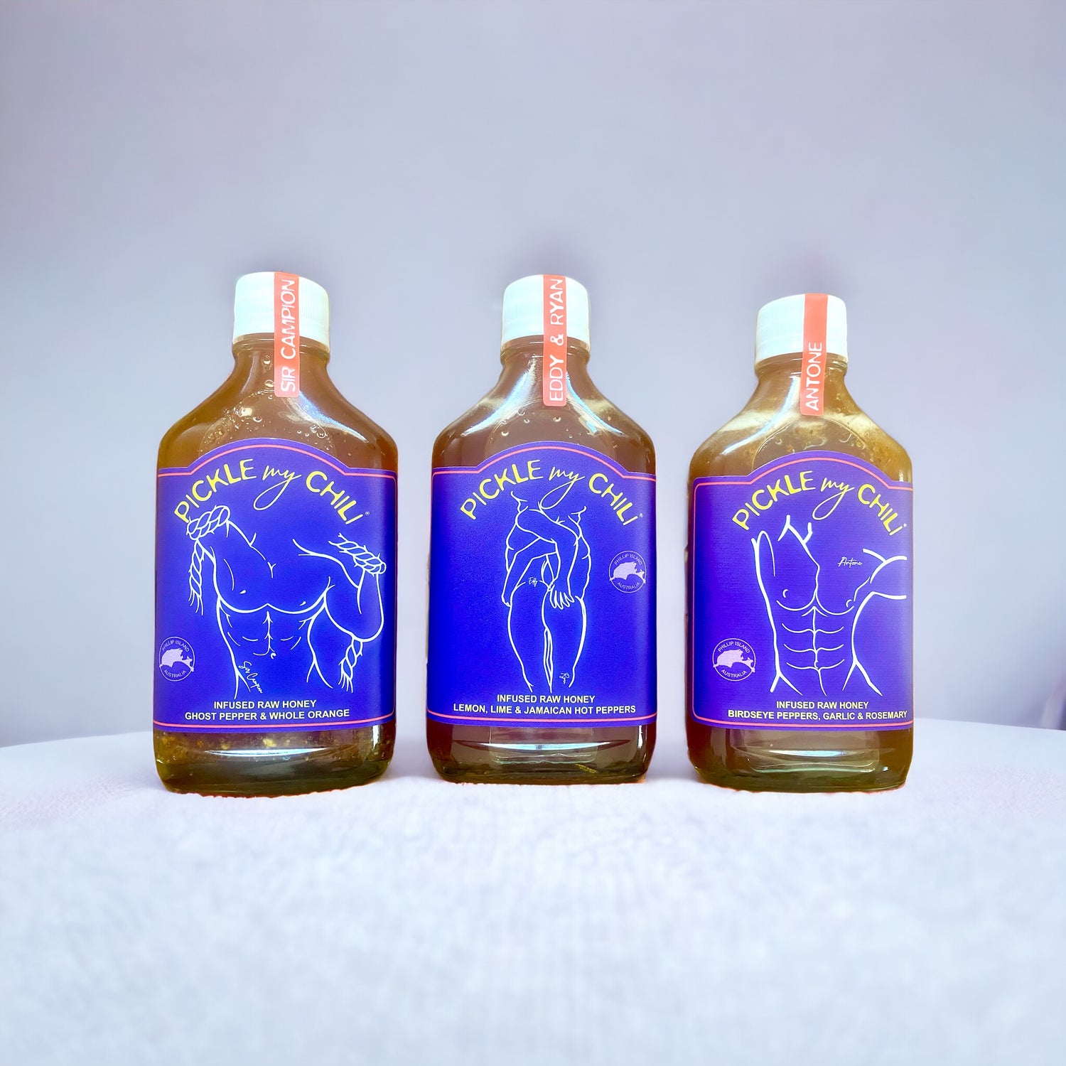 Pickle my chili raw fermented hot sauce & hot infused raw honey Picklemychili